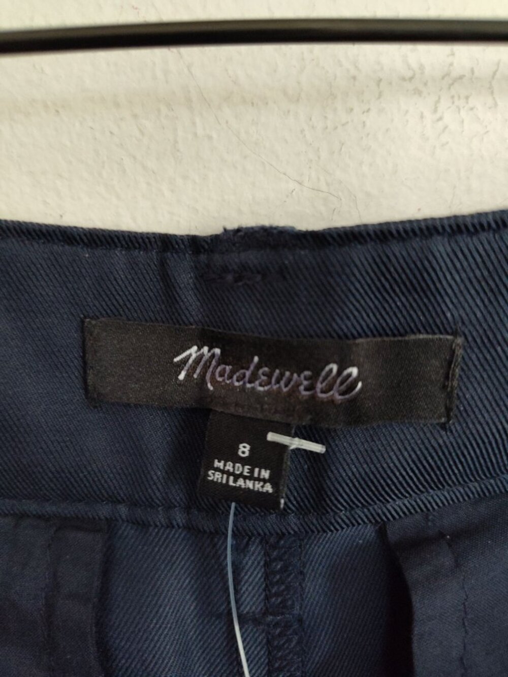 Madewell Navy Barrel-Leg Pant - Picture 5 of 5